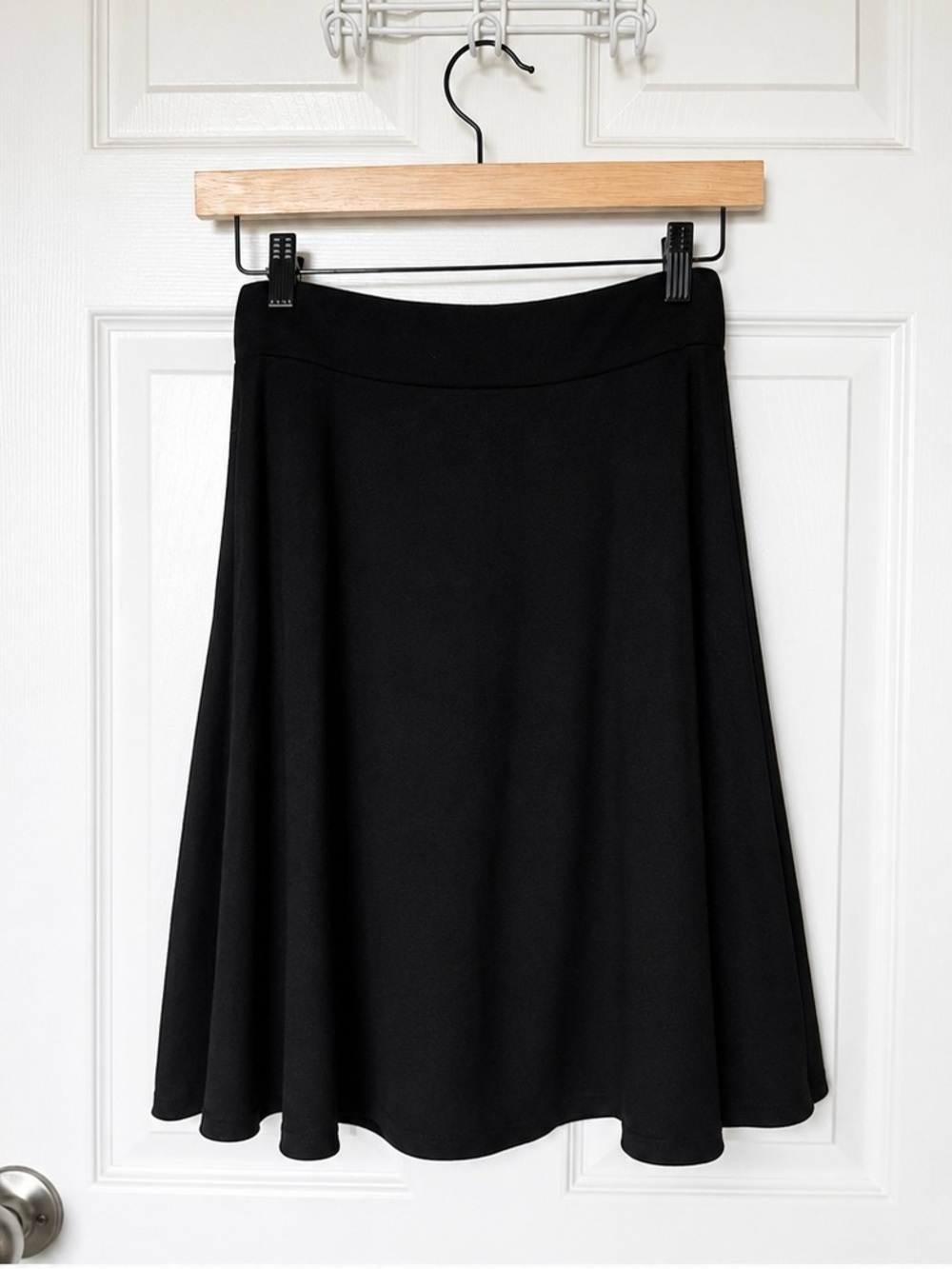 Classic A-Line Black Skirt - Small